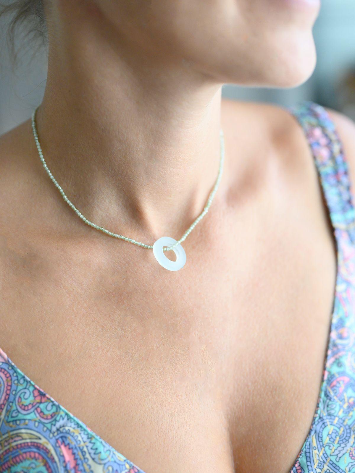 Collar de circonitas circulo vacío Clap!®