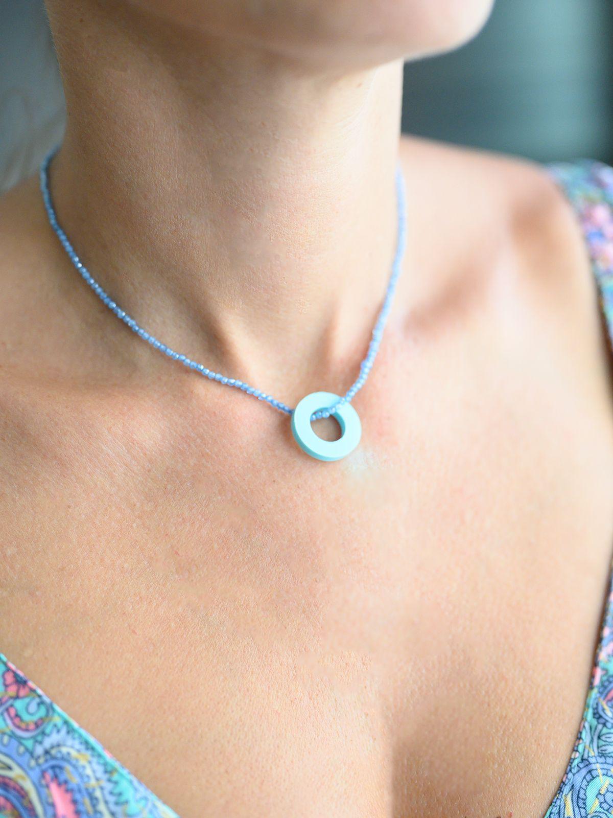 Collar de circonitas circulo vacío Clap!®