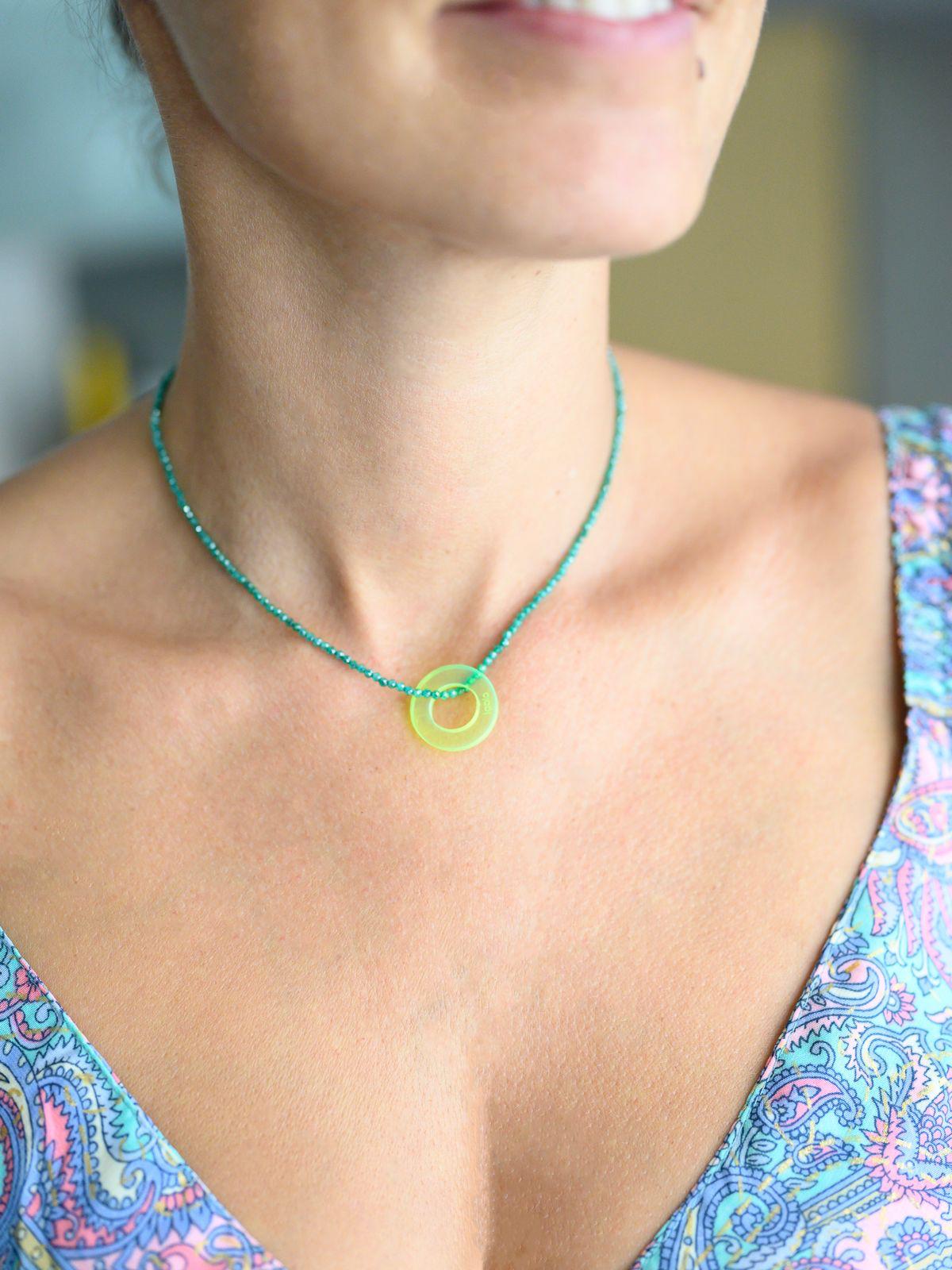 Collar de circonitas circulo vacío Clap!®
