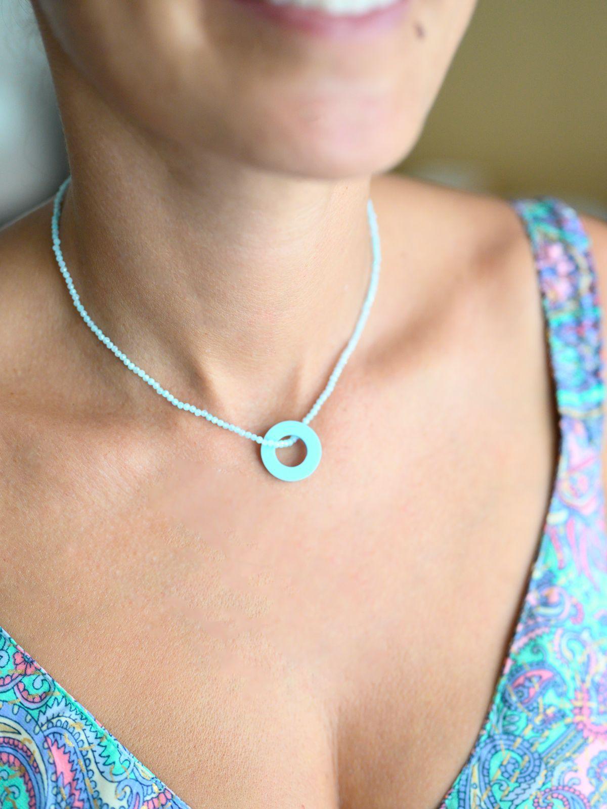 Collar de circonitas circulo vacío Clap!®