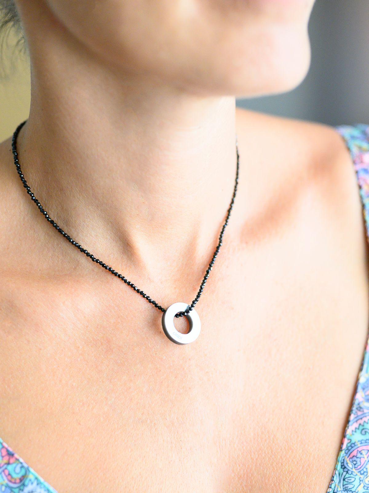 Collar de circonitas circulo vacío Clap!®